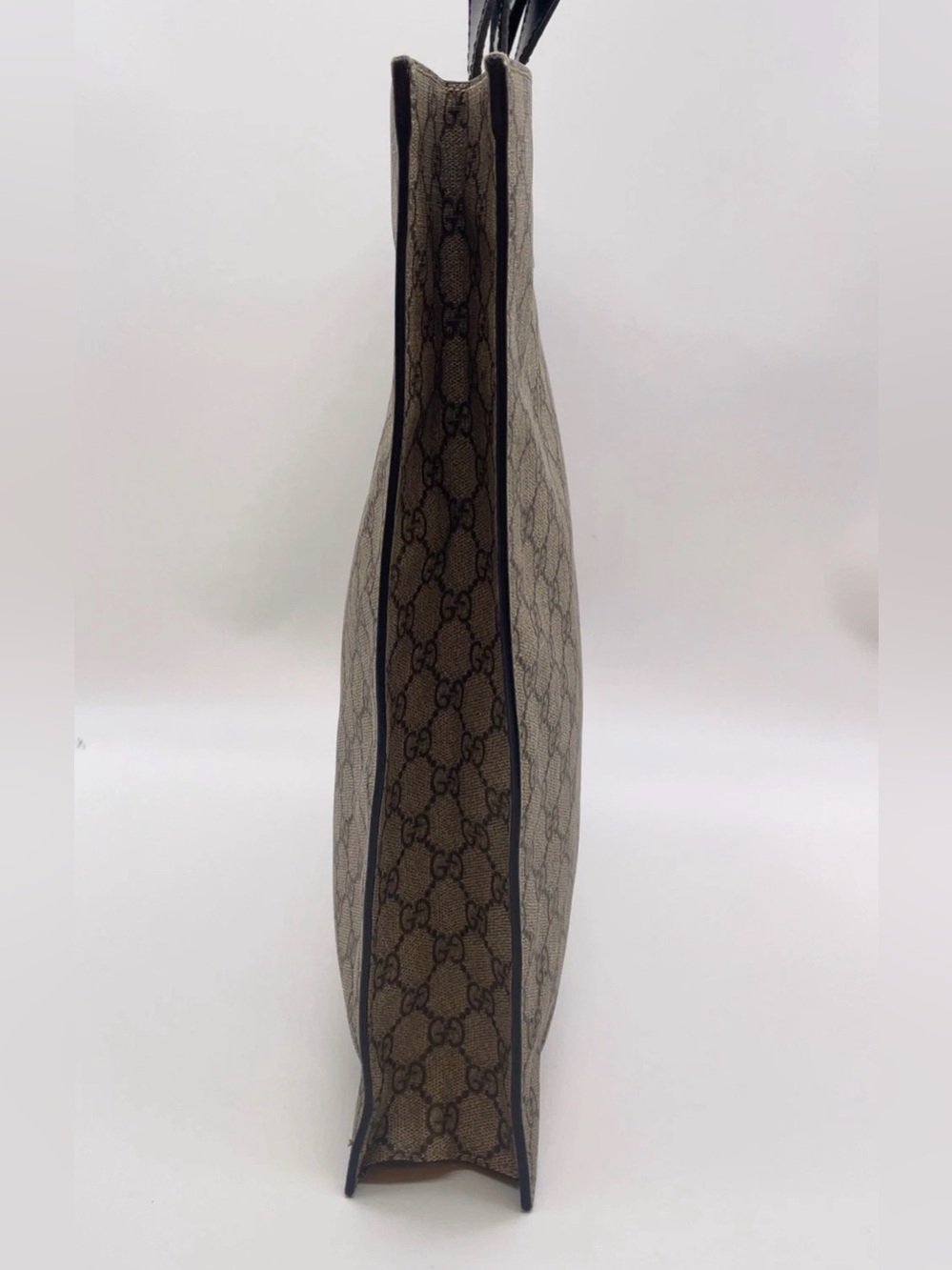 Gucci GG Supreme Sherry Line PVC Leather Gray 2way Tote - Picture 7 of 16